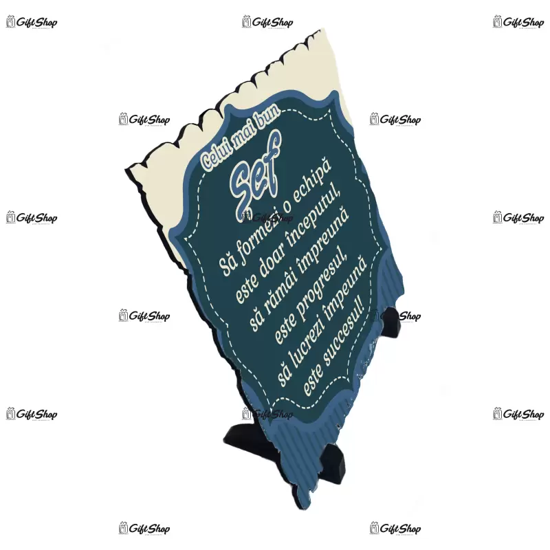 Celui mai bun sef, placheta cu mesaj